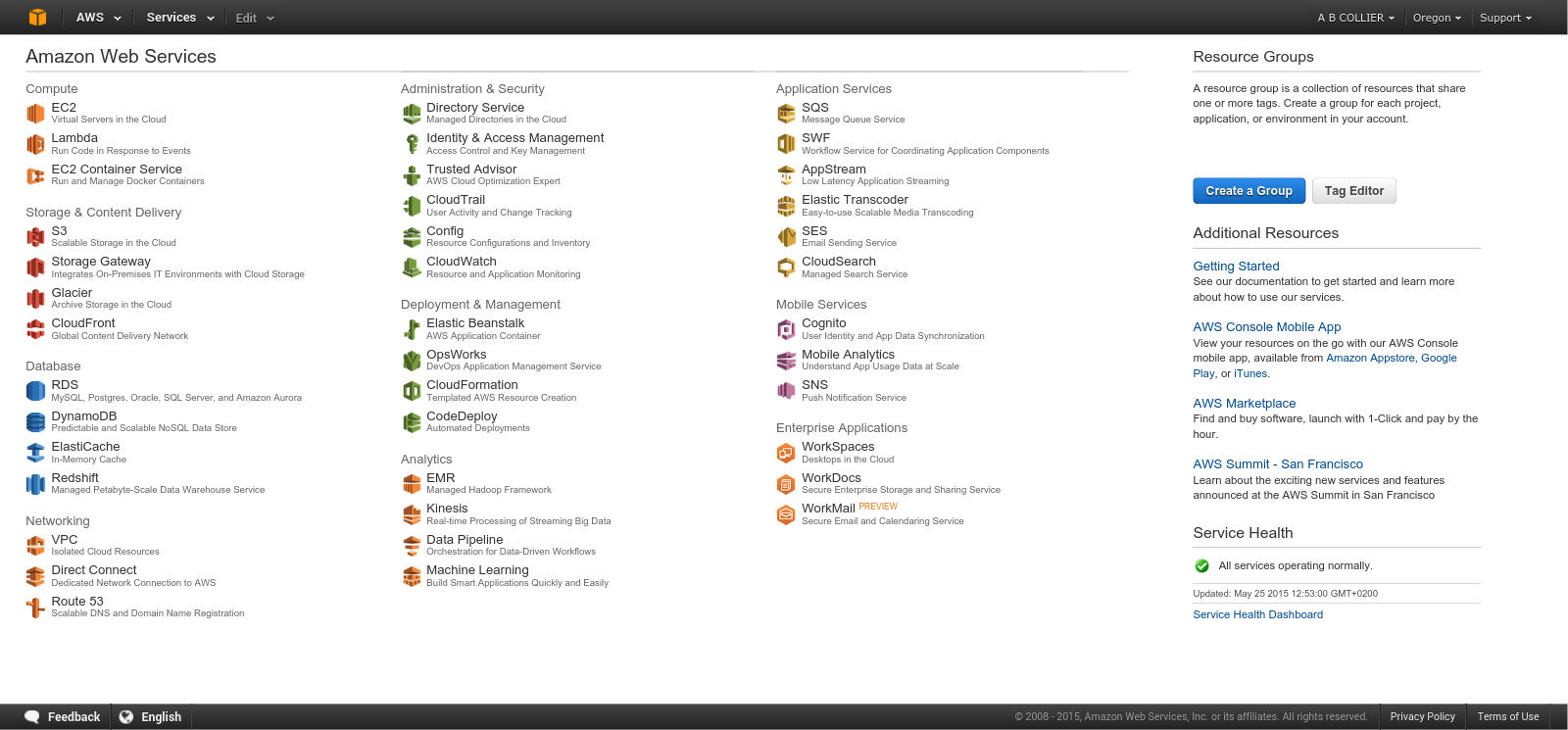 AWS Management Console.