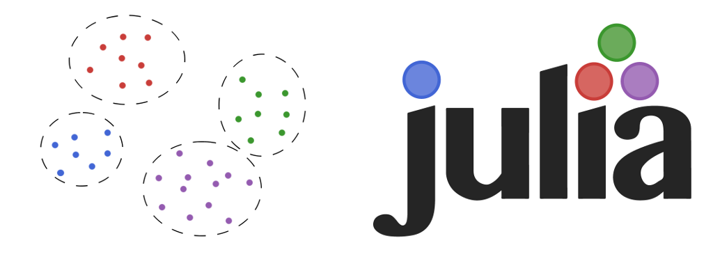 Clustering data using Julia.