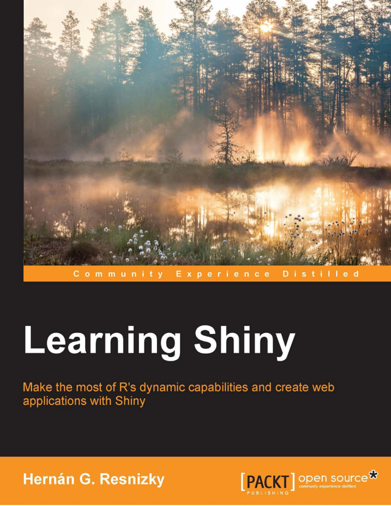 Cover of 'Learning Shiny'.