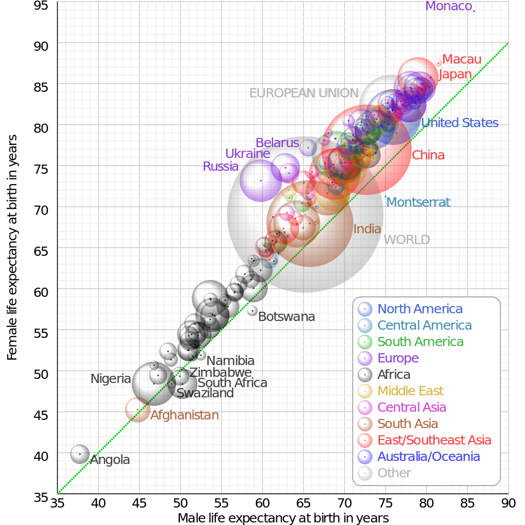 Life Expectancy by Country