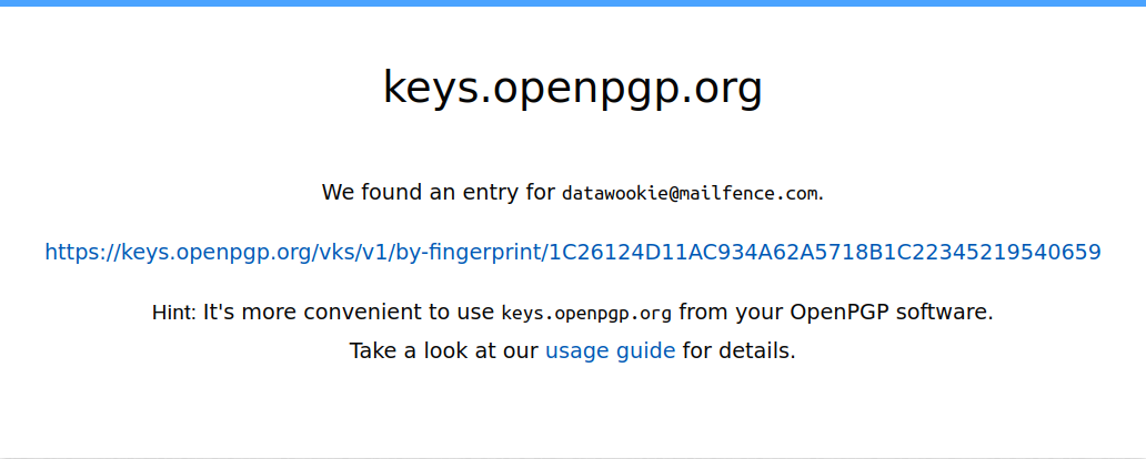 Importing key from keys.openpgp.org.