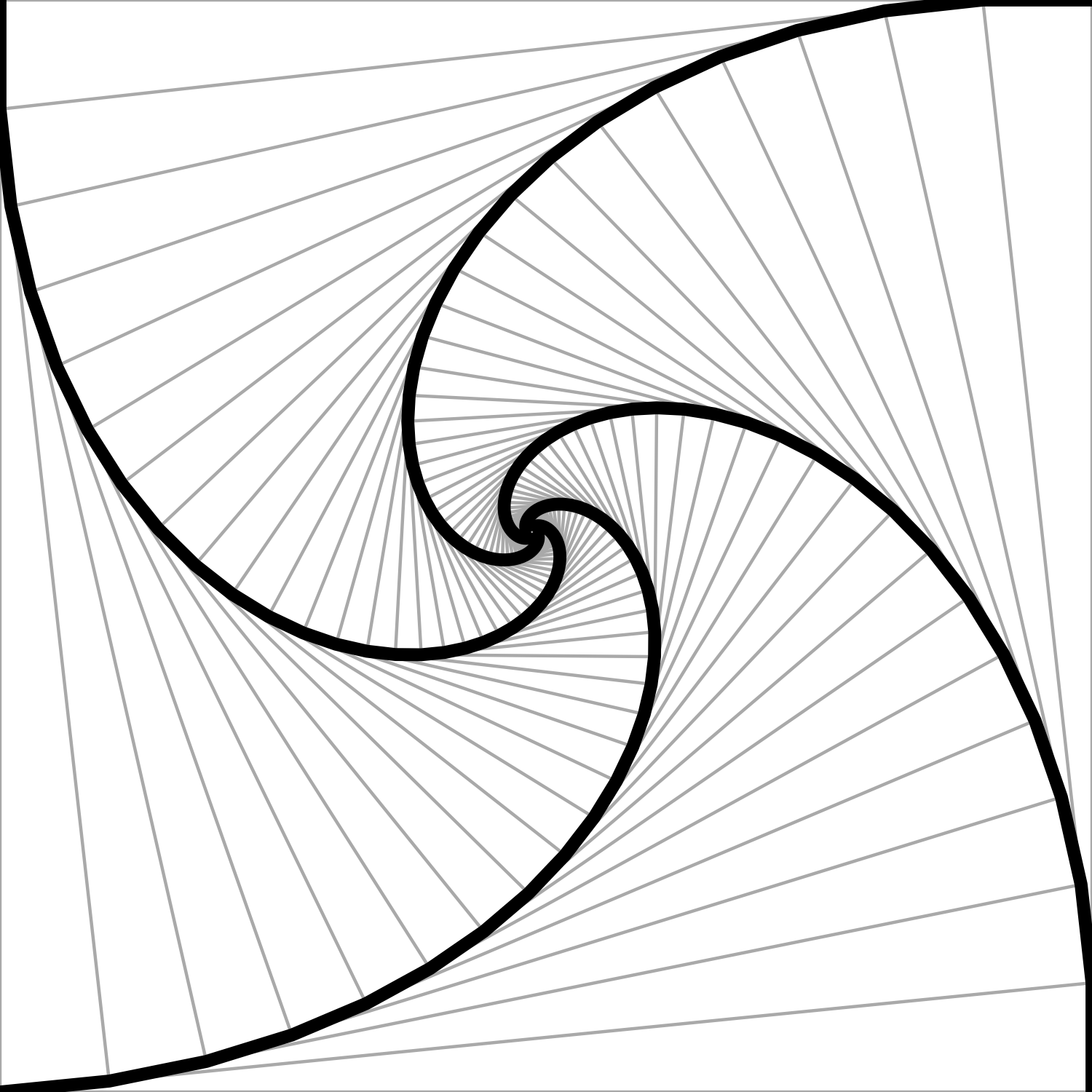 A left-handed spiral.