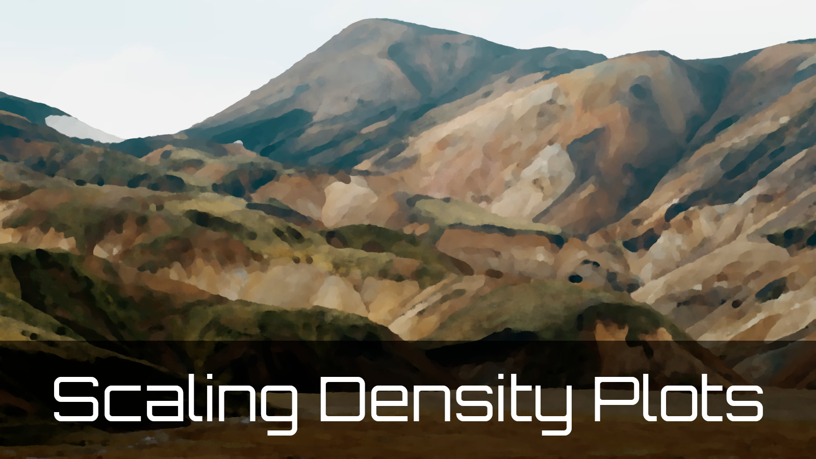 Scaling Density Plots