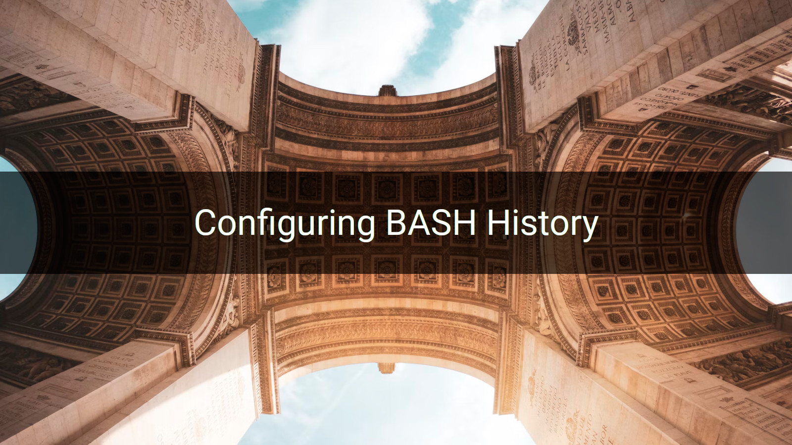 Configuring BASH History