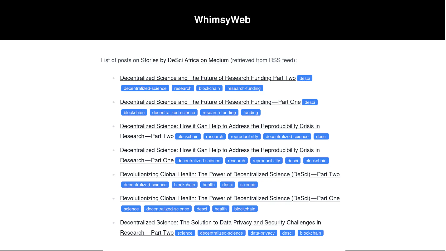 List of posts pulled from https://desciafrica.medium.com/ RSS feed.