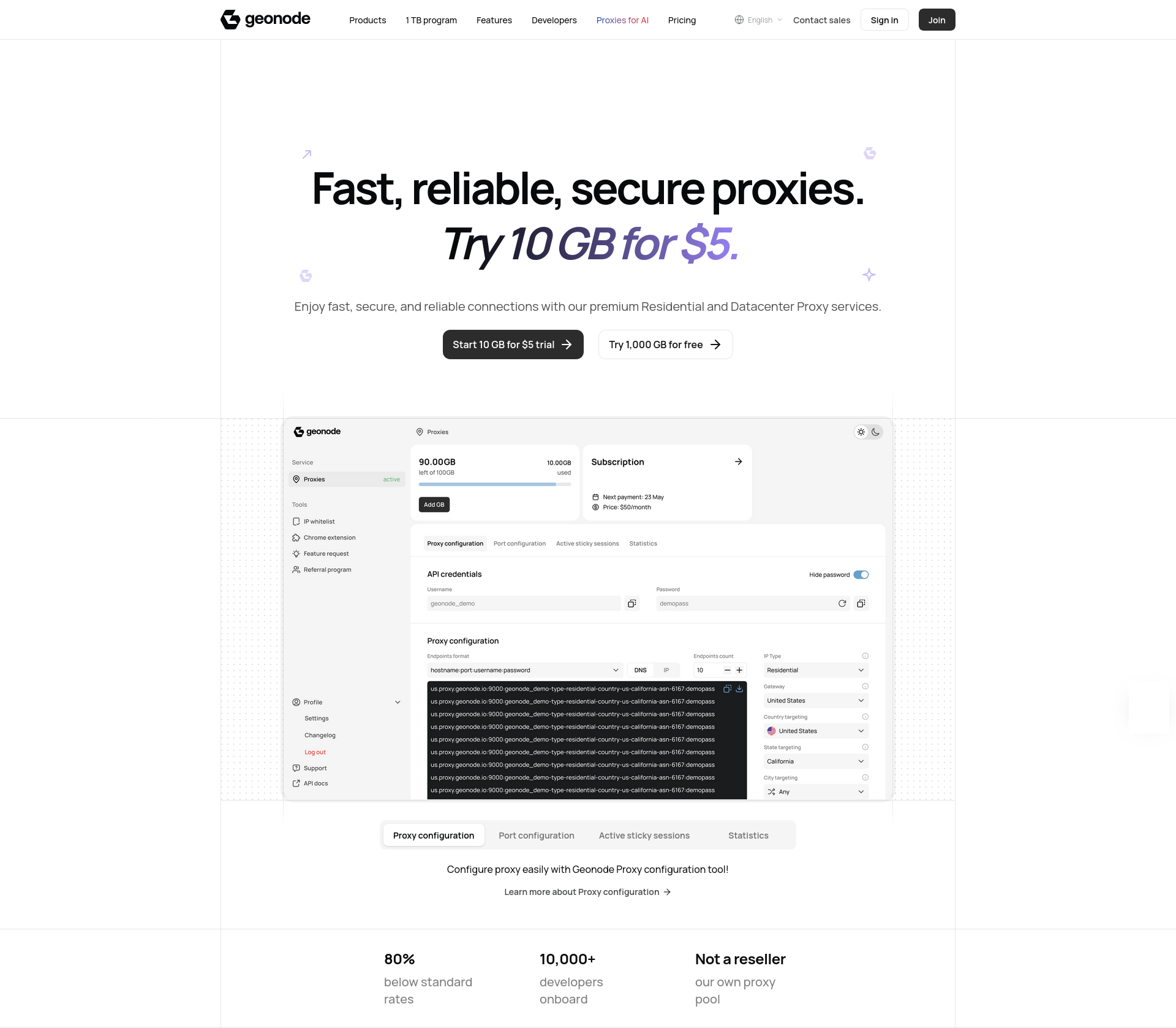 Geonode landing page.