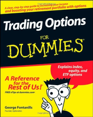 Cover of 'Trading Options For Dummies' by George Fontanills.