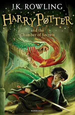Cover of 'Harry Potter and the Chamber of Secrets' by J. K. Rowling.