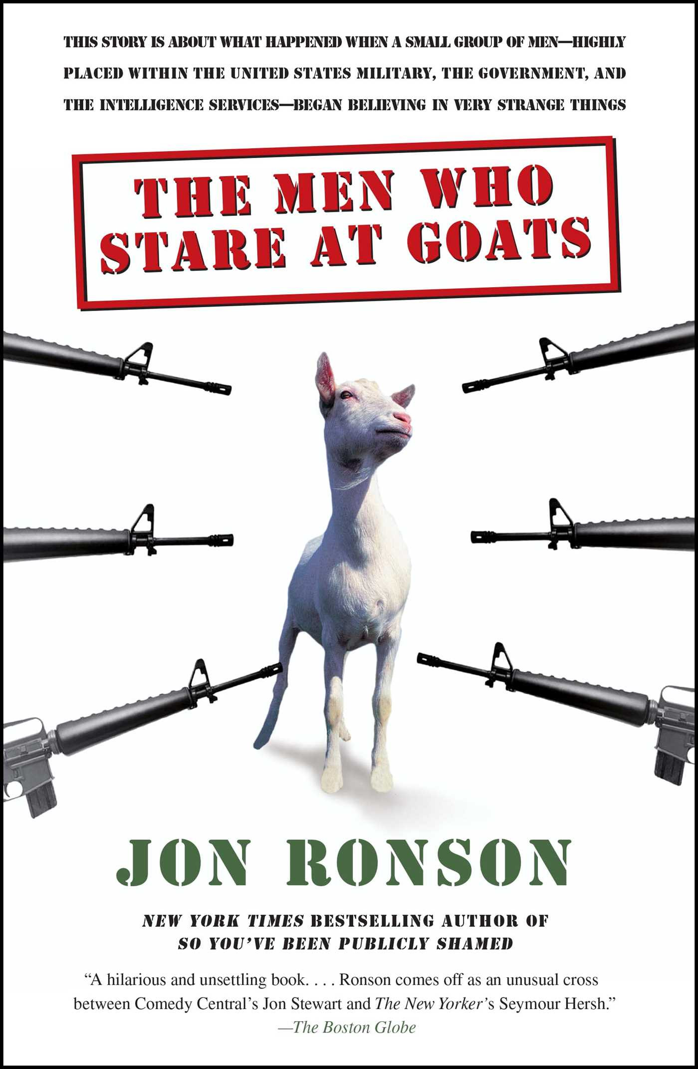 Cover of 'The Men Who Stare at Goats' by Jon Ronson.