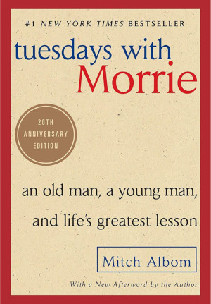 Cover of 'Tuesdays with Morrie' by Mitch Albom.